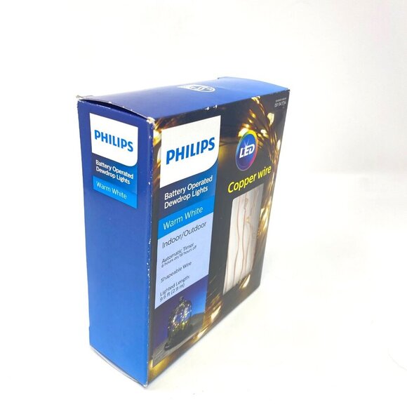 Philips Battery Operated Dewdrop Lights Indoor/Outdoor Decor Various Colors - Picture 9 of 16